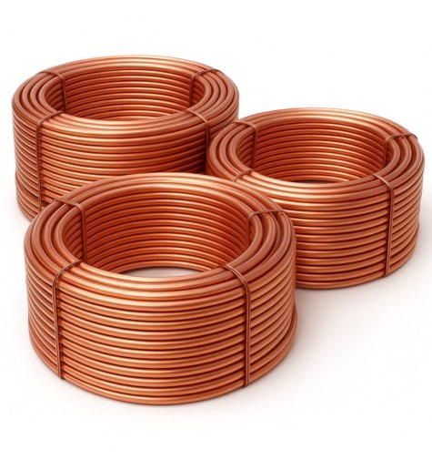 ASTM B280 / EN 12735 Copper LWC Tubes Exporter